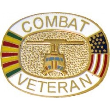 Combat Vet Small Hat Pin