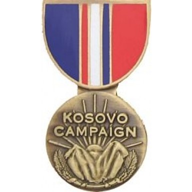 Kosovo Campaign Miniature Medal Pin