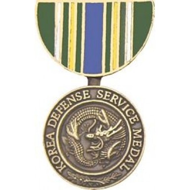 Korean Defense Service Miniature Medal Pin