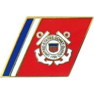 USCG Racing Stripes Small Hat Pin