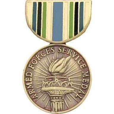 Armed Forces Service Miniature Medal Pin