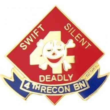 USMC 4th Recon Bn Small Hat Pin