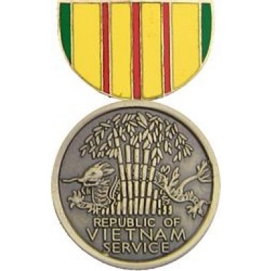Vietnam Service Miniature Medal Pin