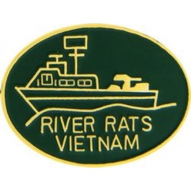 USN VN River Rats Small Hat Pin
