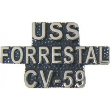 USS FORRESTAL HAT PIN