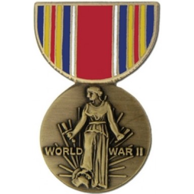 WW II Victory Miniature Medal Pin