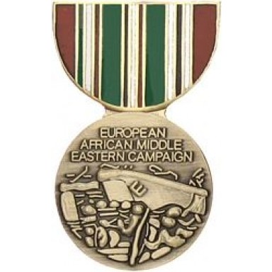 Eur-Afr-Mid East Miniature Medal Pin