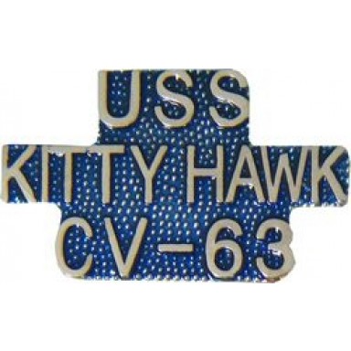 USN USS Kitty Hawk Small Hat Pin