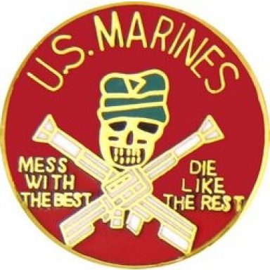USMC Mess w/the Best Small Hat Pin