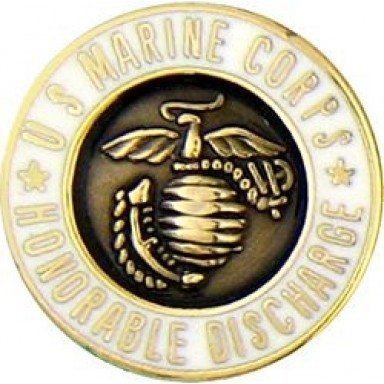 USMC Hon Disch Small Hat Pin