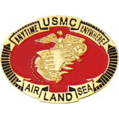 USMC Air Land Sea Small Hat Pin