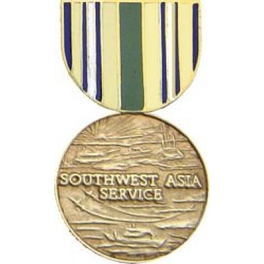 Southwest Asia Miniature Medal Pin