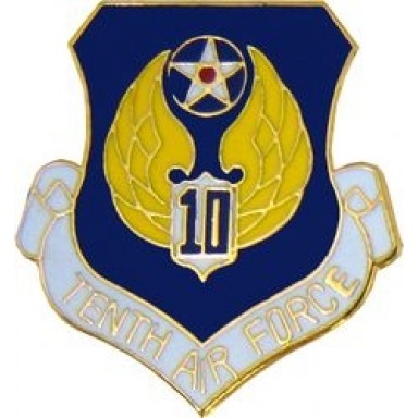USAF 10th Air Force Small Hat Pin