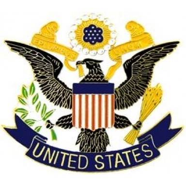 USA US Seal Large Hat Pin