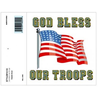 God Bless Our Troops Decal