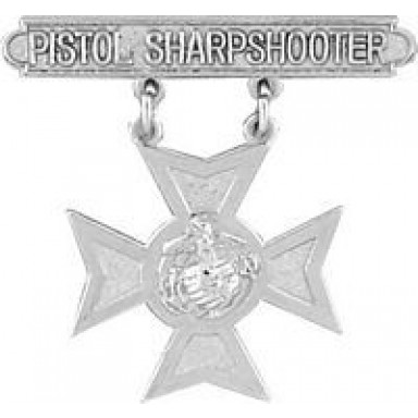 Pistol Sharpshooter Pins/USMC Qual Badge