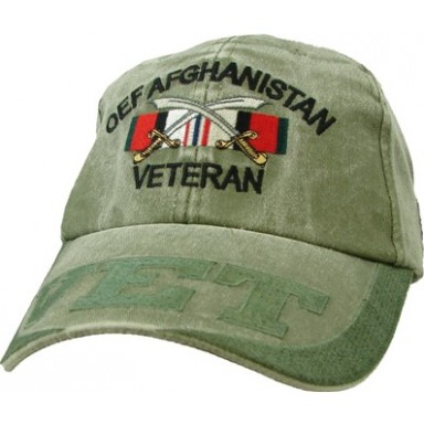 OEF Afghanistan Veteran Embroidered Cap