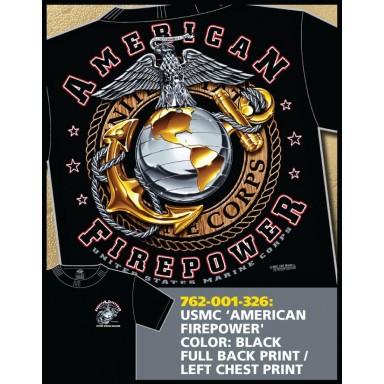 American Firepower United States Marine Corps T-shirt