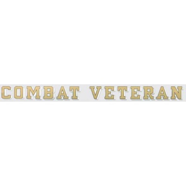 Combat Veteran  Decal