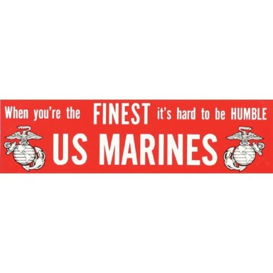 FINEST US Marines Decal