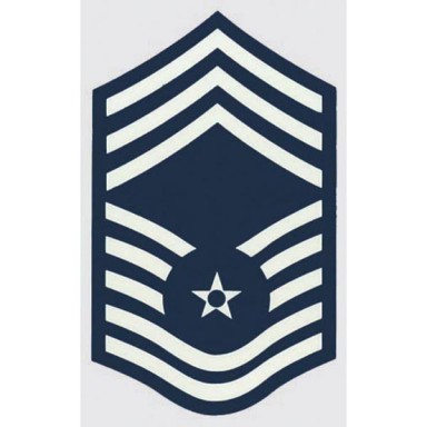 USAF E-9 Chief Mst. Sgt. Decal