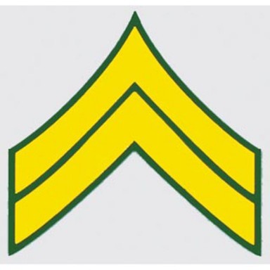 U.S. Army E-4 Corporal Decal