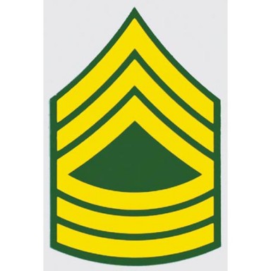 U.S. Army E-8 Mst. Sgt. Decal
