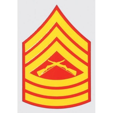 USMC E-8 Master Sgt. Decal