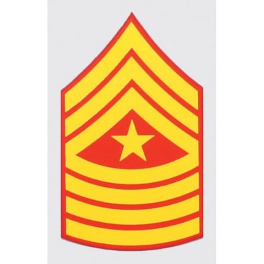 USMC E-9 Sgt. Major Decal