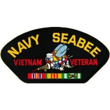 USN VN Seabee Vet Patch/Small