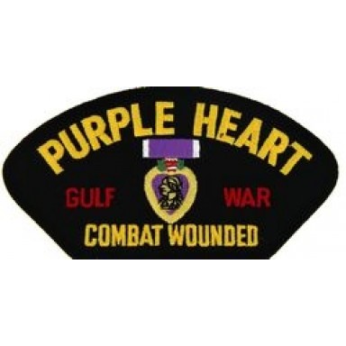 Gulf War Purple Heart Patch/Small