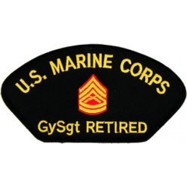 USMC E-7 GySgt Retired Patch/Small