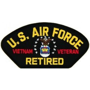 USAF VN Vet Retired Patch/Small