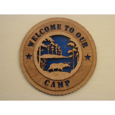 Welcome to our Camp Plaque