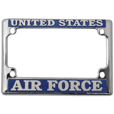Air Force Motorcycle Chrome License Plate Frame