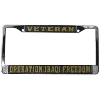 Operation Iraqi Freedom License Plate Frame