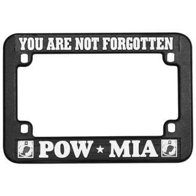 POW MIA Motorcycle Plastic License Plate Frame