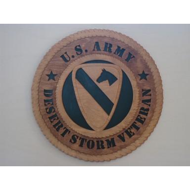 US Army Veteran Desert Storm 1st Cav Plaque