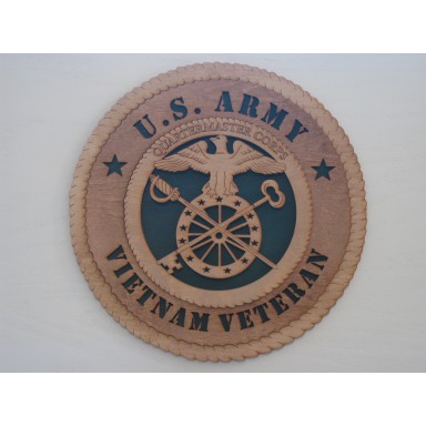 US Army Veteran Vietnam Quartermaster Plaque