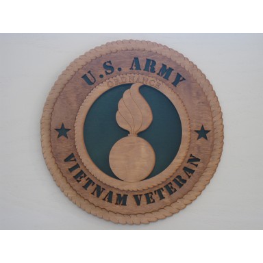 US Army Veteran Vietnam Ordnance Plaque