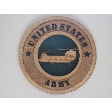 US Army Helicopter Plaque