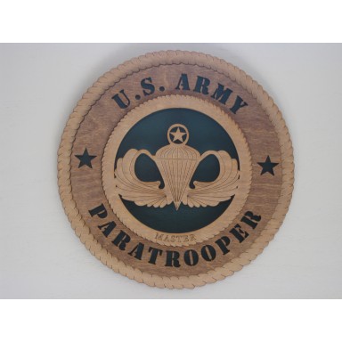 US Army Master Paratrooper Plaque