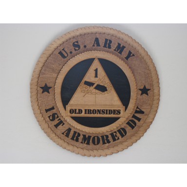 US Army 1st Armored Old Ironsides Plaque