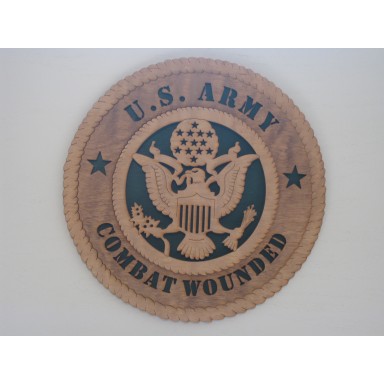US Army Combat Wounded Plaque
