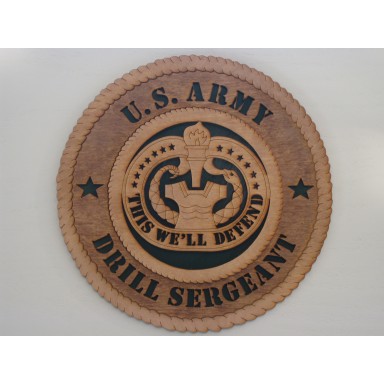 US Army Drill Sergeant Plaque