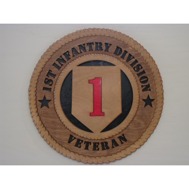 1st Infantry Division Veteran Plaque