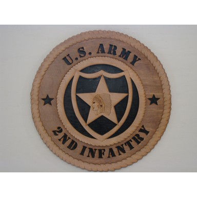 US Army 2nd Infantry Plaque