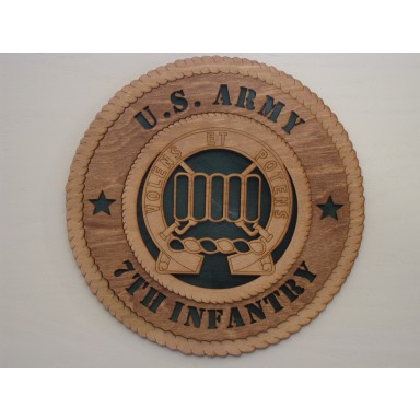 US Army 7th Infantry Division Plaque