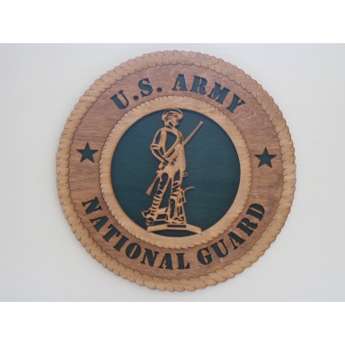US Army National Guard Minuteman Plaque