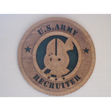US Army Recruiter Plaque